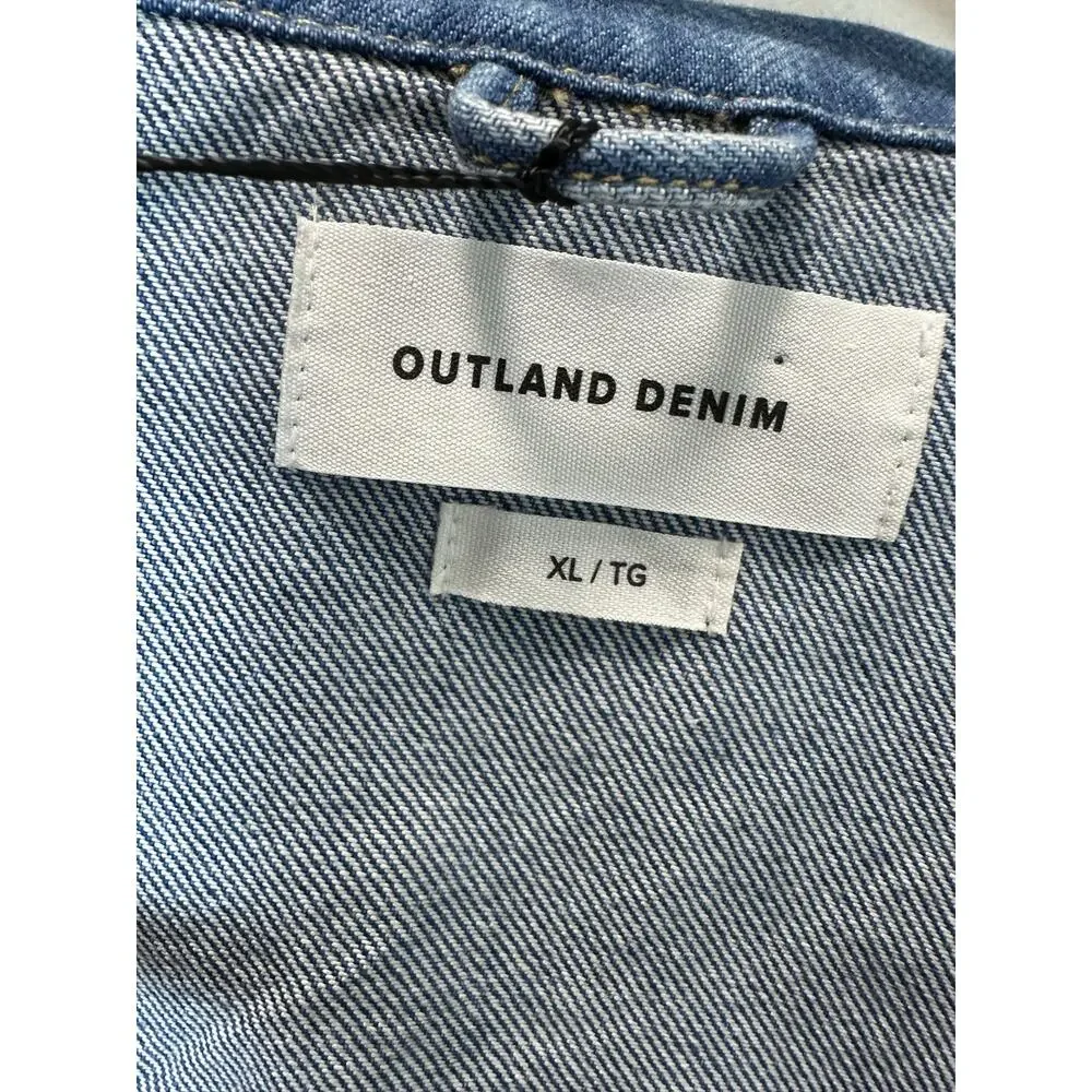Outland Denim NWT Girls The Ava Organic Cotton Oversized Belted Jean Jacket XL